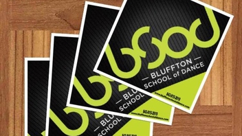Bluffton School Of Dance Square Stickers