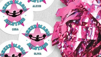 Cheer Magic Allstars Circle Stickers