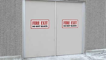 Fire Exit Door Sticker