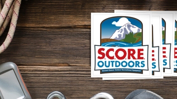 SCORE Outdoors Square Stickers