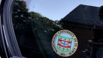 University Front Adhesive Sticker