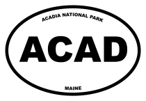 Acadia National Park Oval Sticker