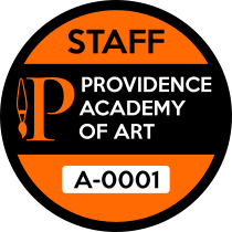 Art School Parking Permit Circle Sticker
