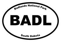 Badlands National Park Oval Sticker