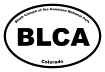 Black Canyon of the Gunnison National Park Oval Sticker
