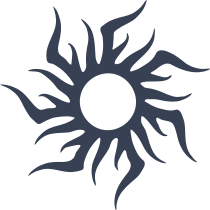 Blazing Sun Sticker