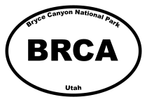 Bryce Canonyon National Park Oval Sticker