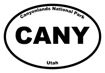 Canyonlands National Park Oval Sticker