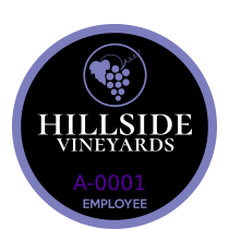 Circle Employee Parking Permit Sticker