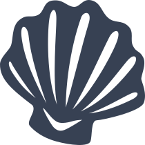 Cool Clam Seashell Sticker