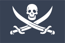 Cool Pirate Flag Sticker