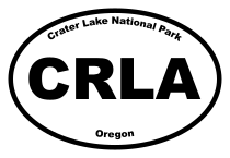 Crater Lake National Park Oval Sticker