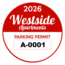 Custom Apartment Circle Parking Permits