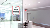 Custom Office Window Rounded Square Decal