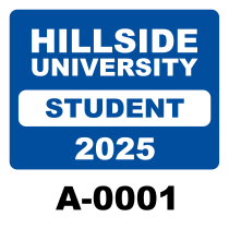 Custom Parking Permit Square