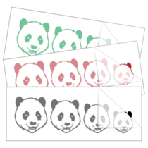 Family Stickers - Pandas