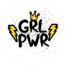 Feminism Girl Power Crown Sticker