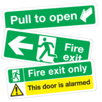 Fire Exit Sign Stickers