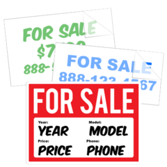 For Sale Car Stickers