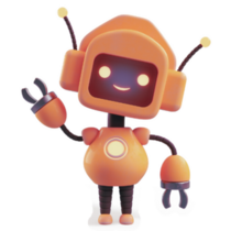 Friendly Positive Cute Robot Sticker