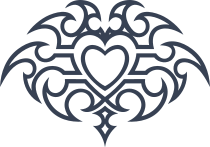 Gothic Heart Sticker