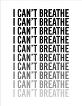 I Cant Breathe Typography Sticker