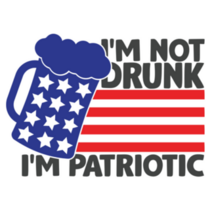 Im Not Drunk Im Patriotic Sticker