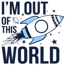 Im Out Of The World Space Sticker