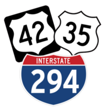Interstate and Highway Number Sign Stickers and Decals