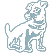 Jack Russell Terrier Blue Sticker