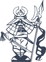 Japanese Man Warrior Sticker