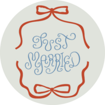 Just Married Coquette Sticker