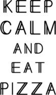 Keep Calm And Eat Pizza Sticker