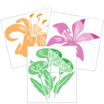 Lily Flower Stickers