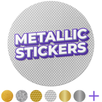 Metallic Printed Stickers Thumbnail - New