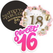 Milestone Birthday Stickers