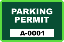 Parking Permit Rectangle 8