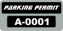 Parking Permit Rectangle 9
