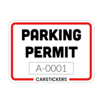 Custom Parking Permit Stickers