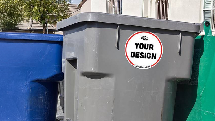 Permanent Adhesive Trash Can