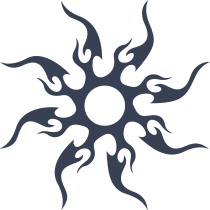 Pretty Tribal Sun Sticker