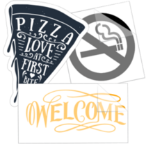 Restaurant Saying Stickers