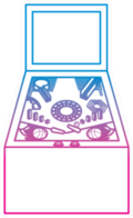 Retro Arcade Pinball Game Line Sticker