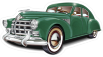 Retro Car Sticker