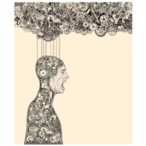 Robot Trapped By The System Sticker