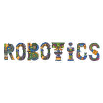 Robotics Word Robot Sticker