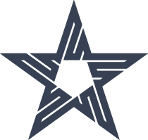 Star With Lines Sticker