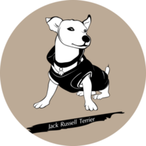 Stylish Jack Russell Sticker
