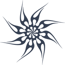 Tribal Flames Wheel Sticker