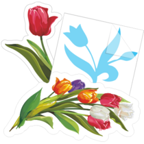 Tulip Flower Stickers
